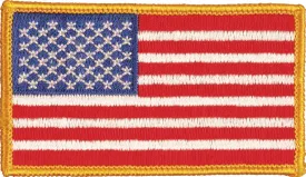 TITLE Boxing USA Flag Patch