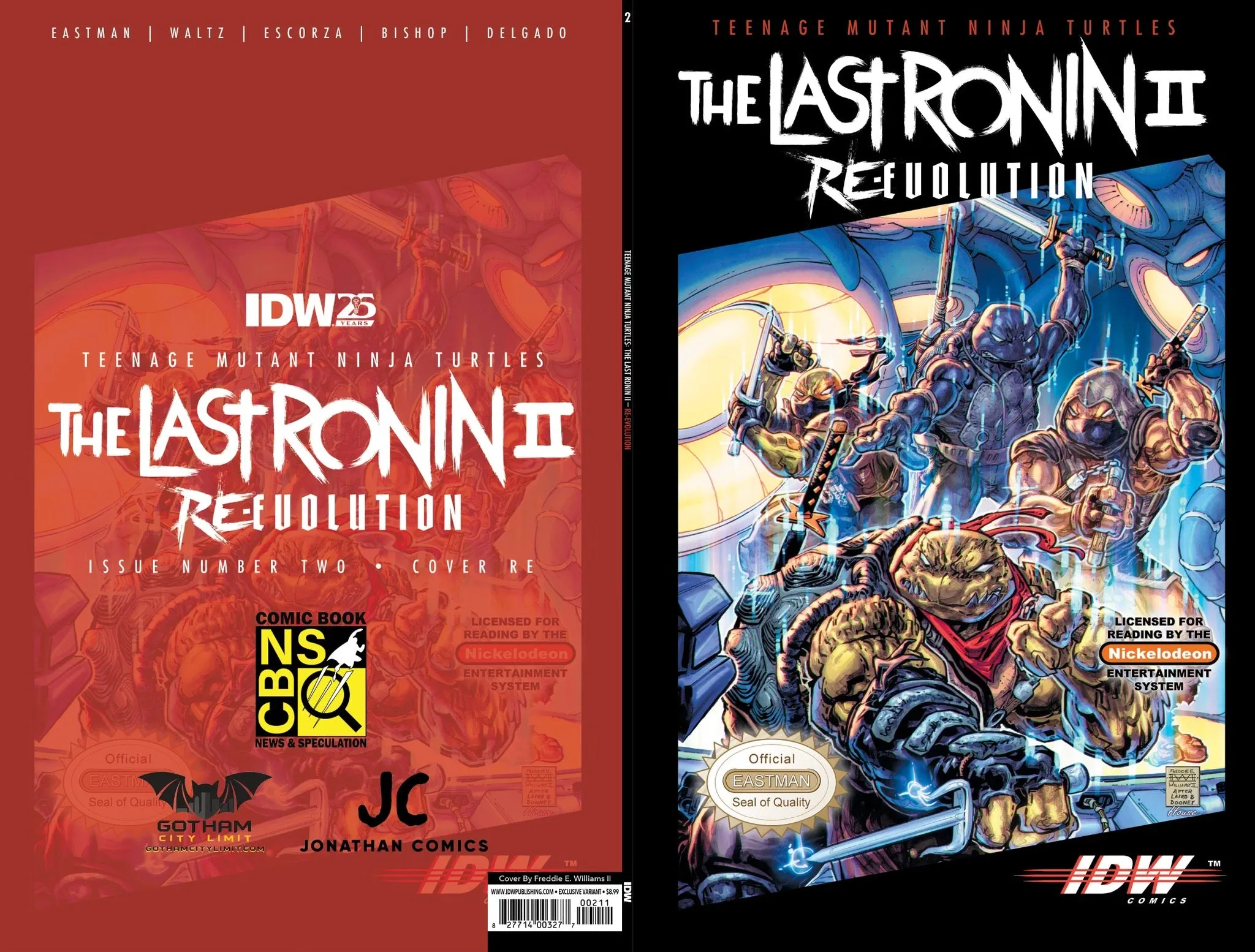 TMNT LAST RONIN II RE-EVOLUTION #2 GCL FREDDIE WILLIAMS II EXCLUSIVE VARIANT COVER