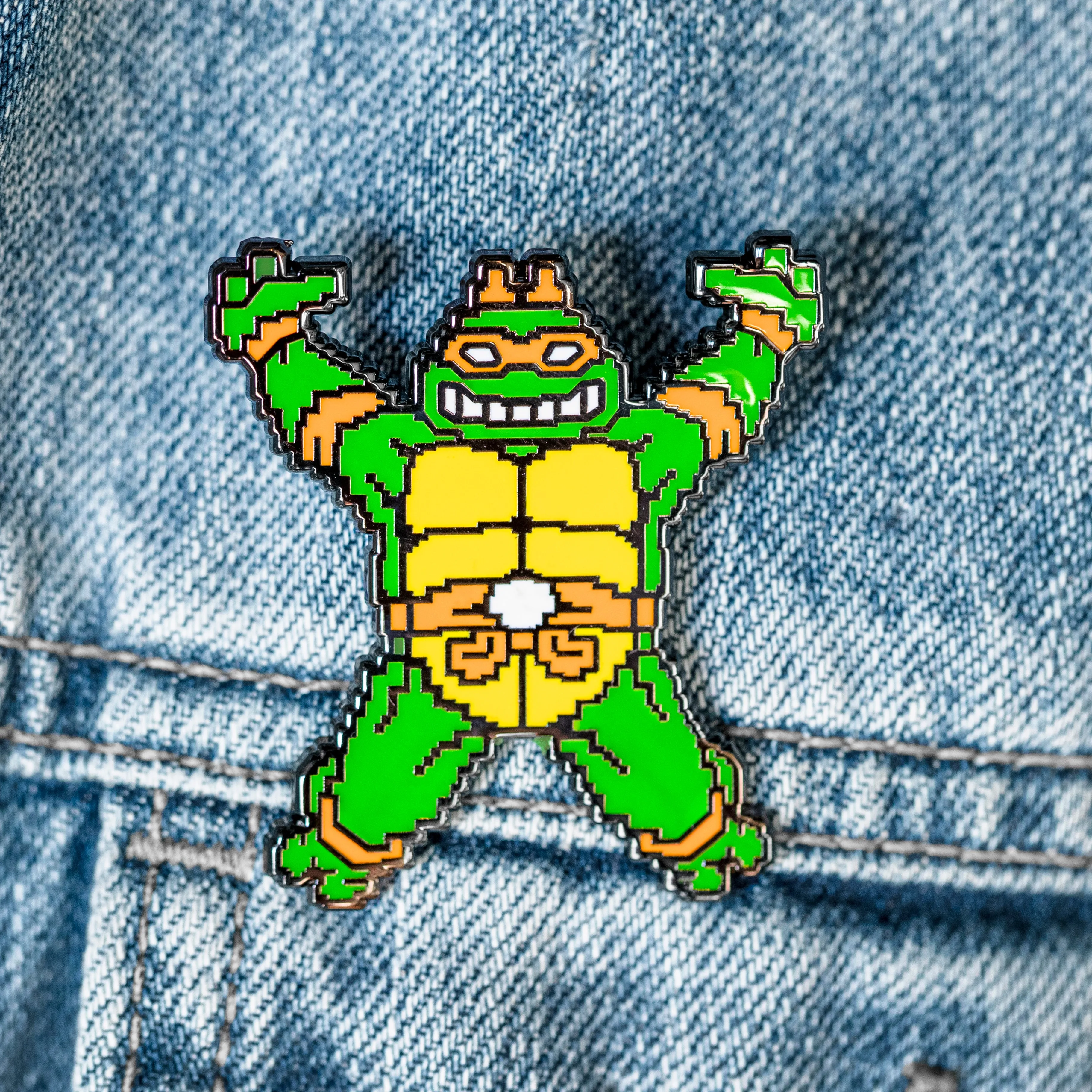 Turtles in Time: Spinning Turtle Pin