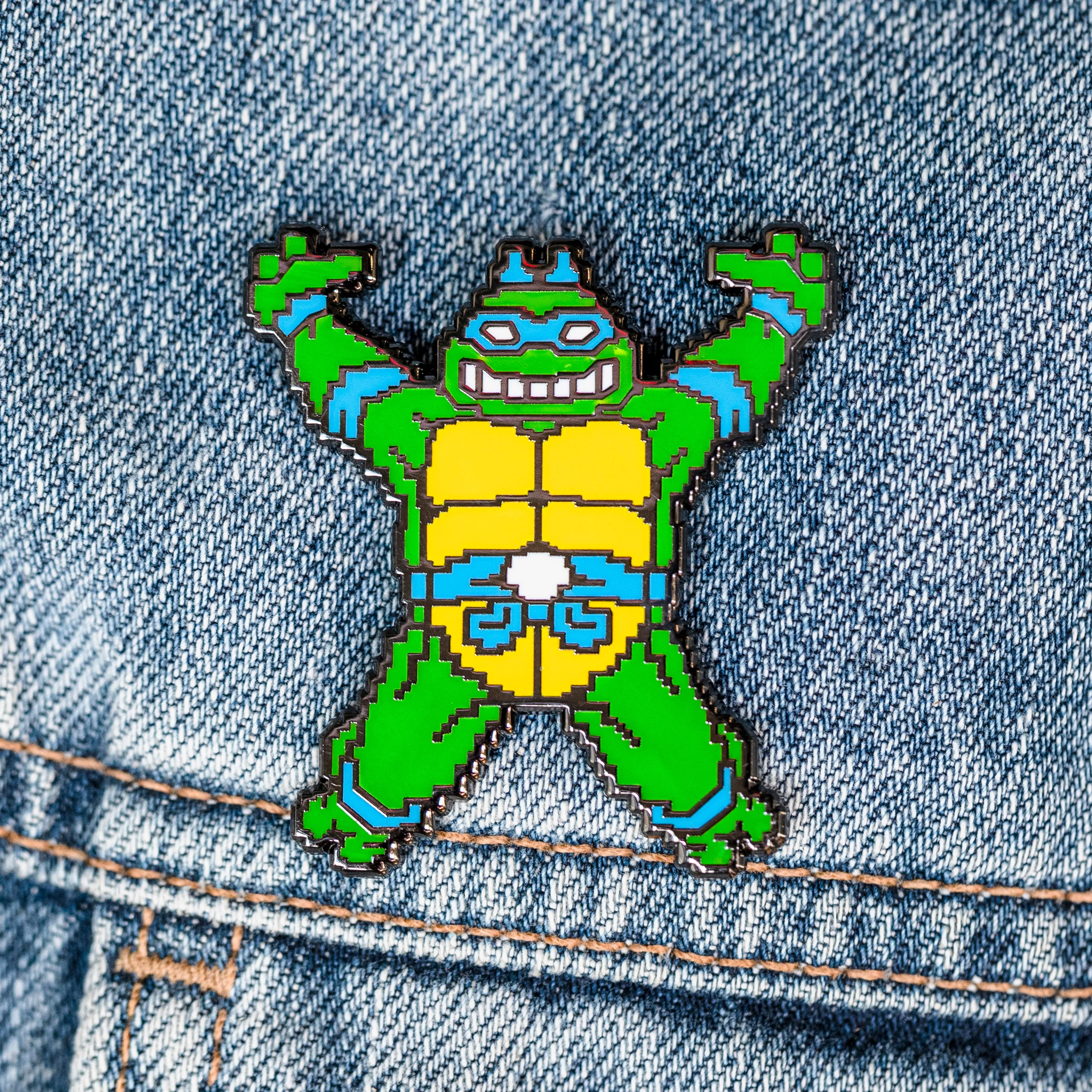 Turtles in Time: Spinning Turtle Pin