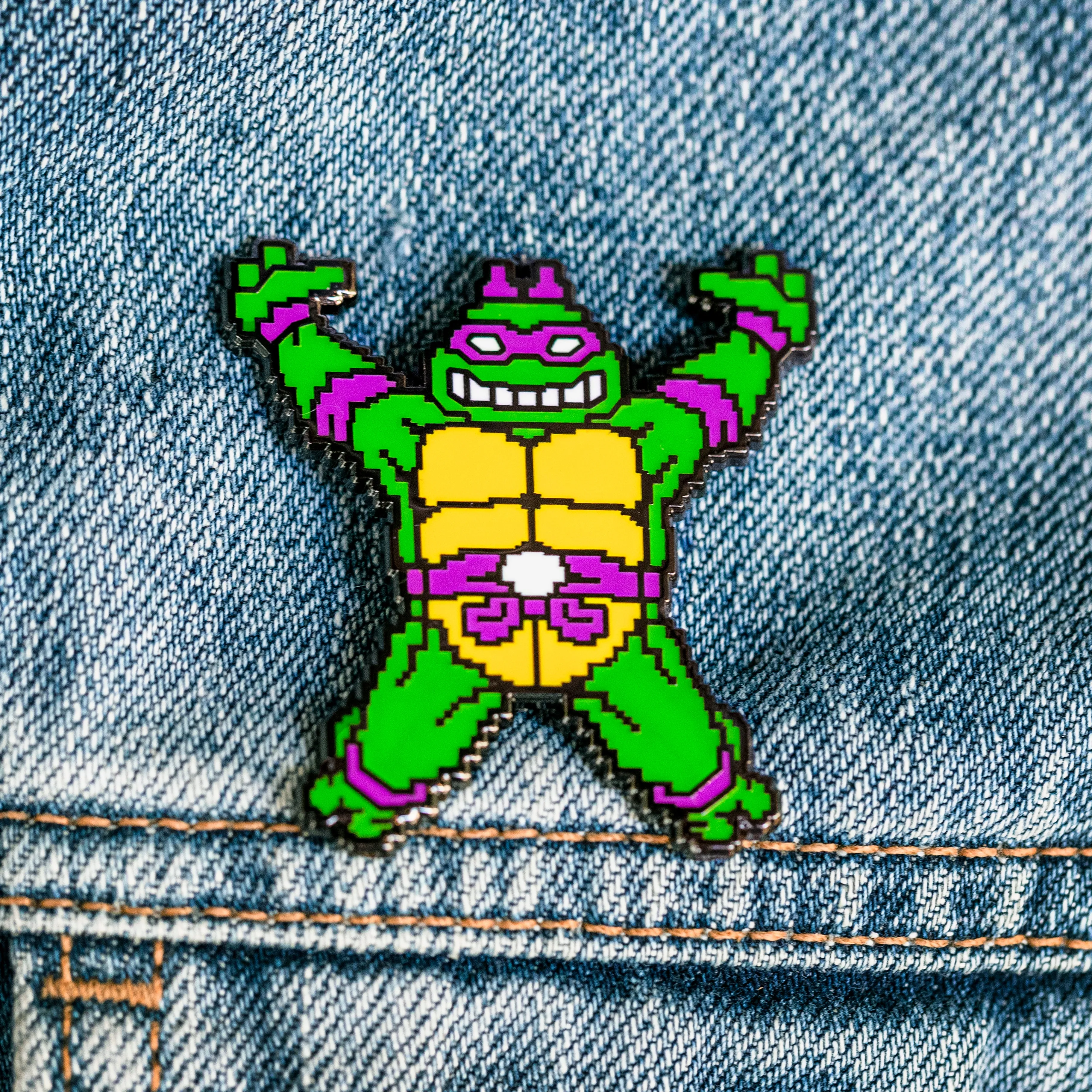 Turtles in Time: Spinning Turtle Pin