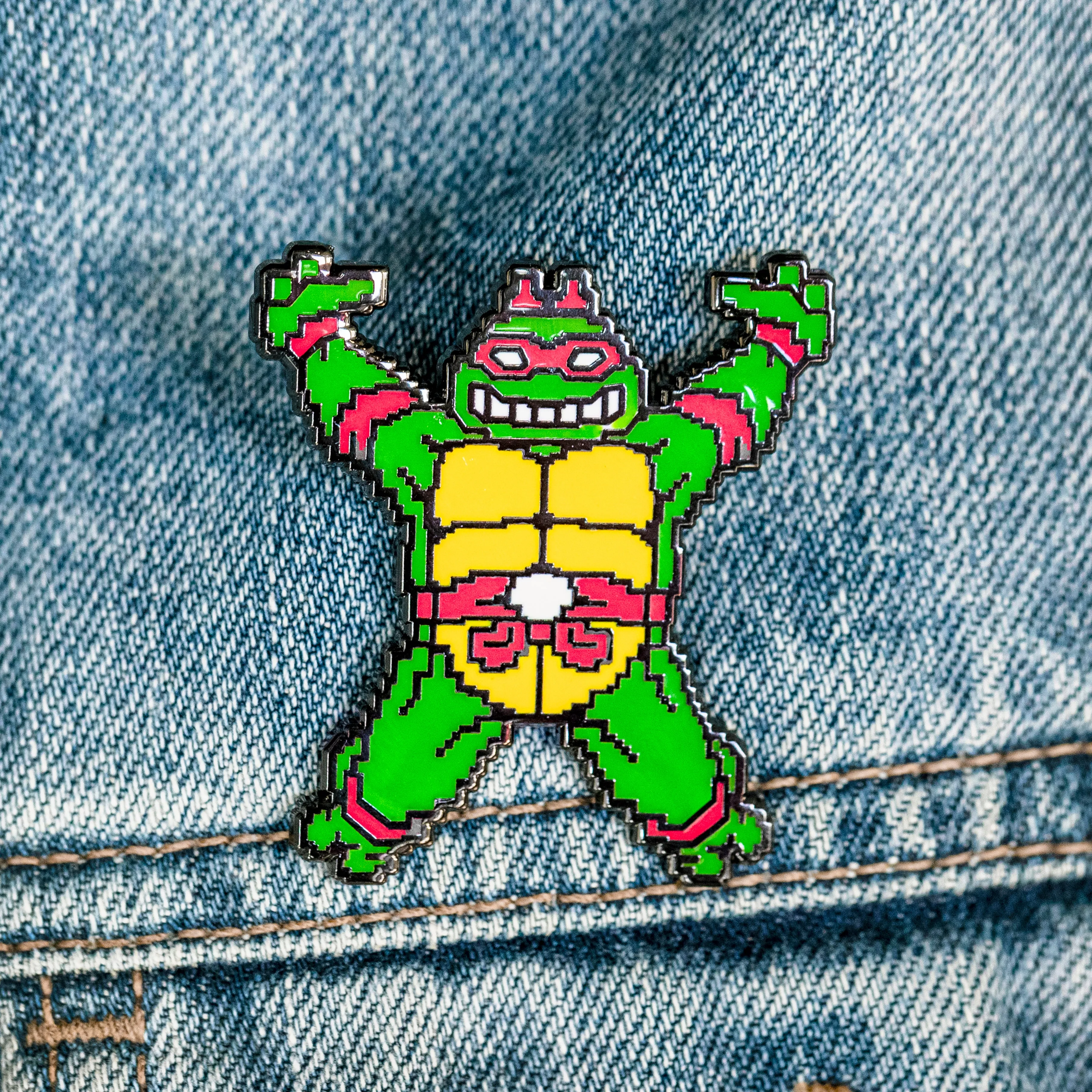 Turtles in Time: Spinning Turtle Pin