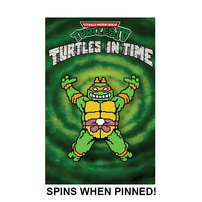 Turtles in Time: Spinning Turtle Pin