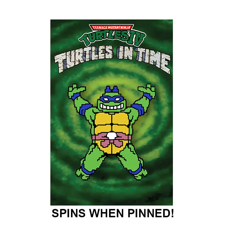 Turtles in Time: Spinning Turtle Pin