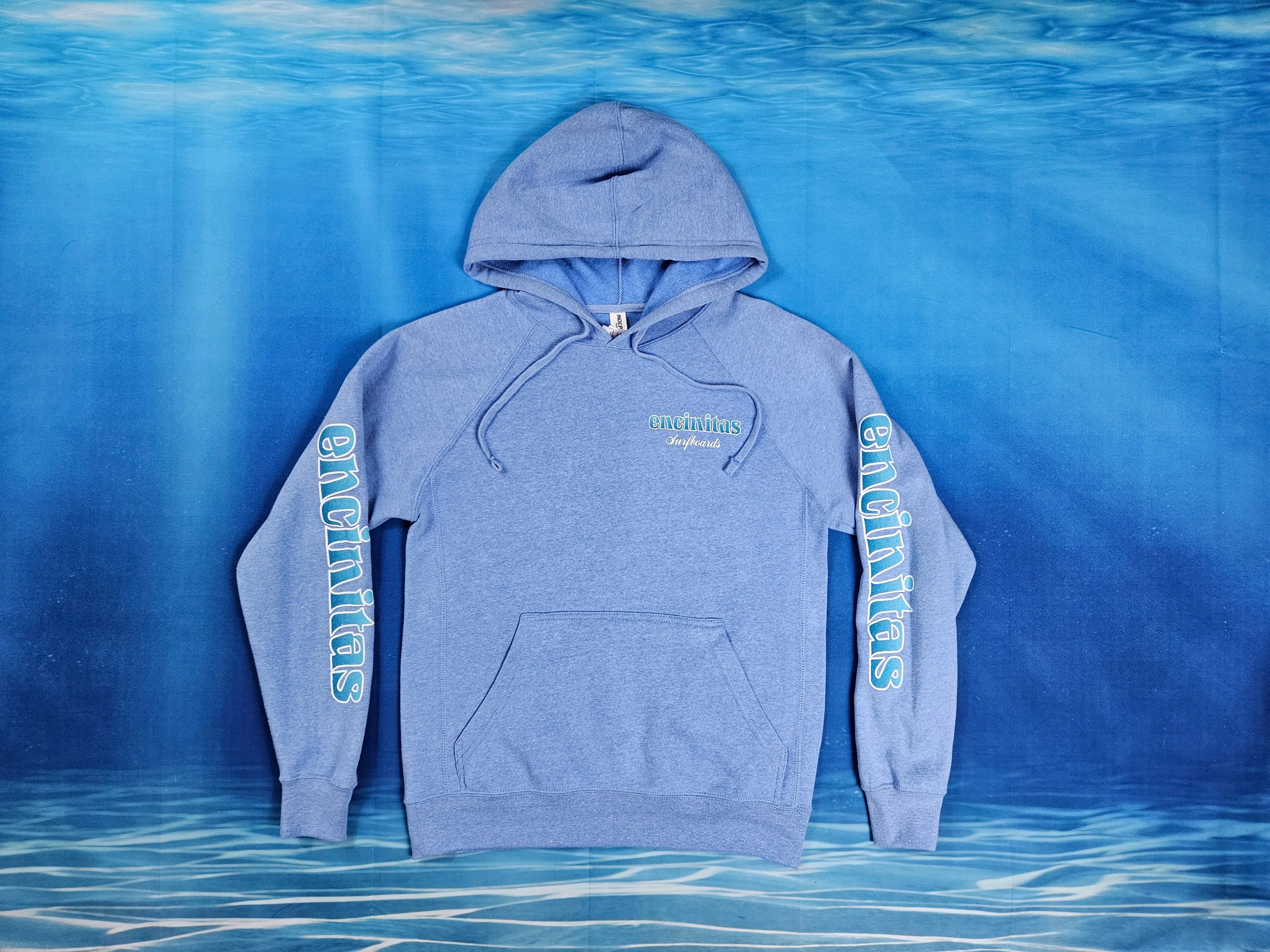 Unisex Blue Fade Icon Pullover Hoody