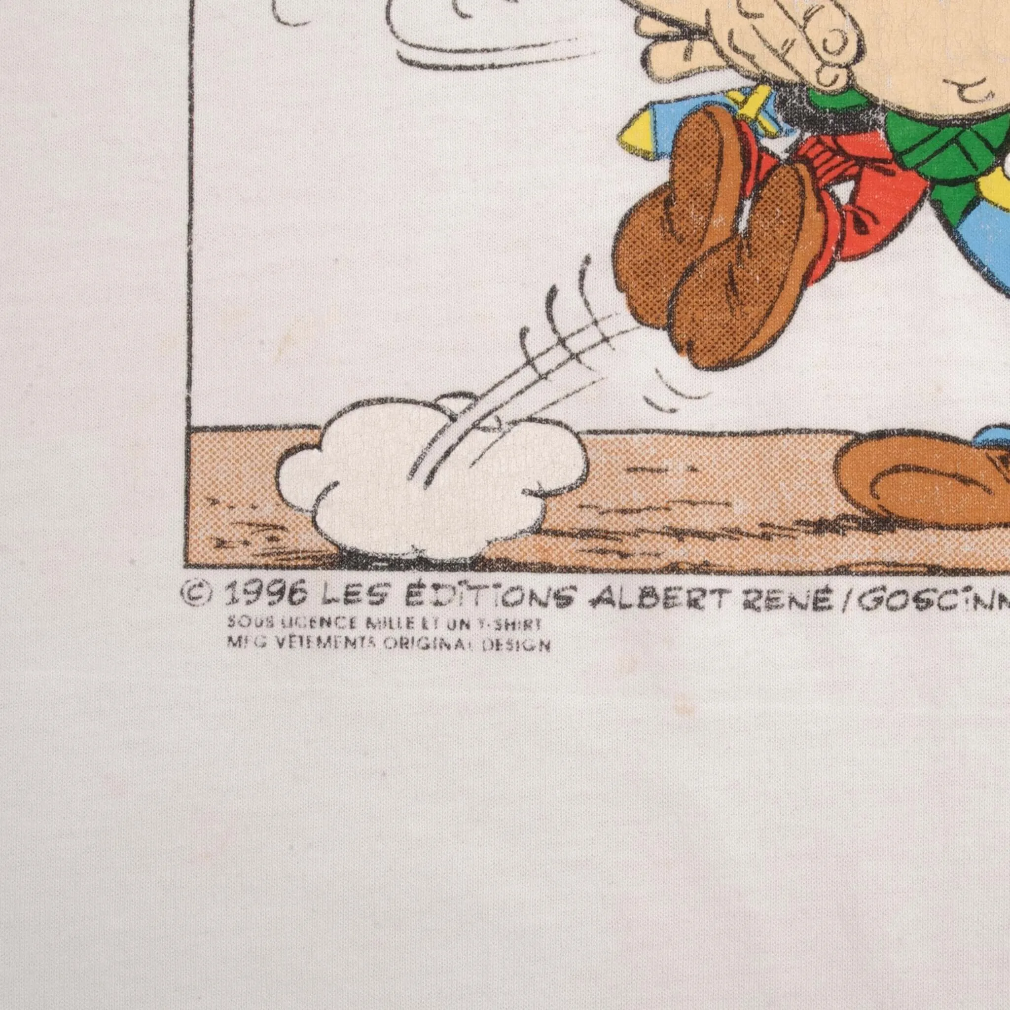 VINTAGE ASTERIX & OBELIX ON A JAMAIS ASSEZ D'AMIS TEE SHIRT 1996 SIZE XL