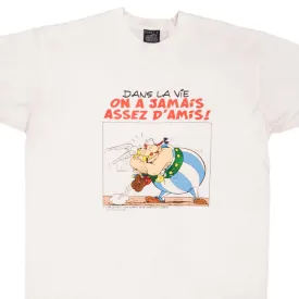 VINTAGE ASTERIX & OBELIX ON A JAMAIS ASSEZ D'AMIS TEE SHIRT 1996 SIZE XL