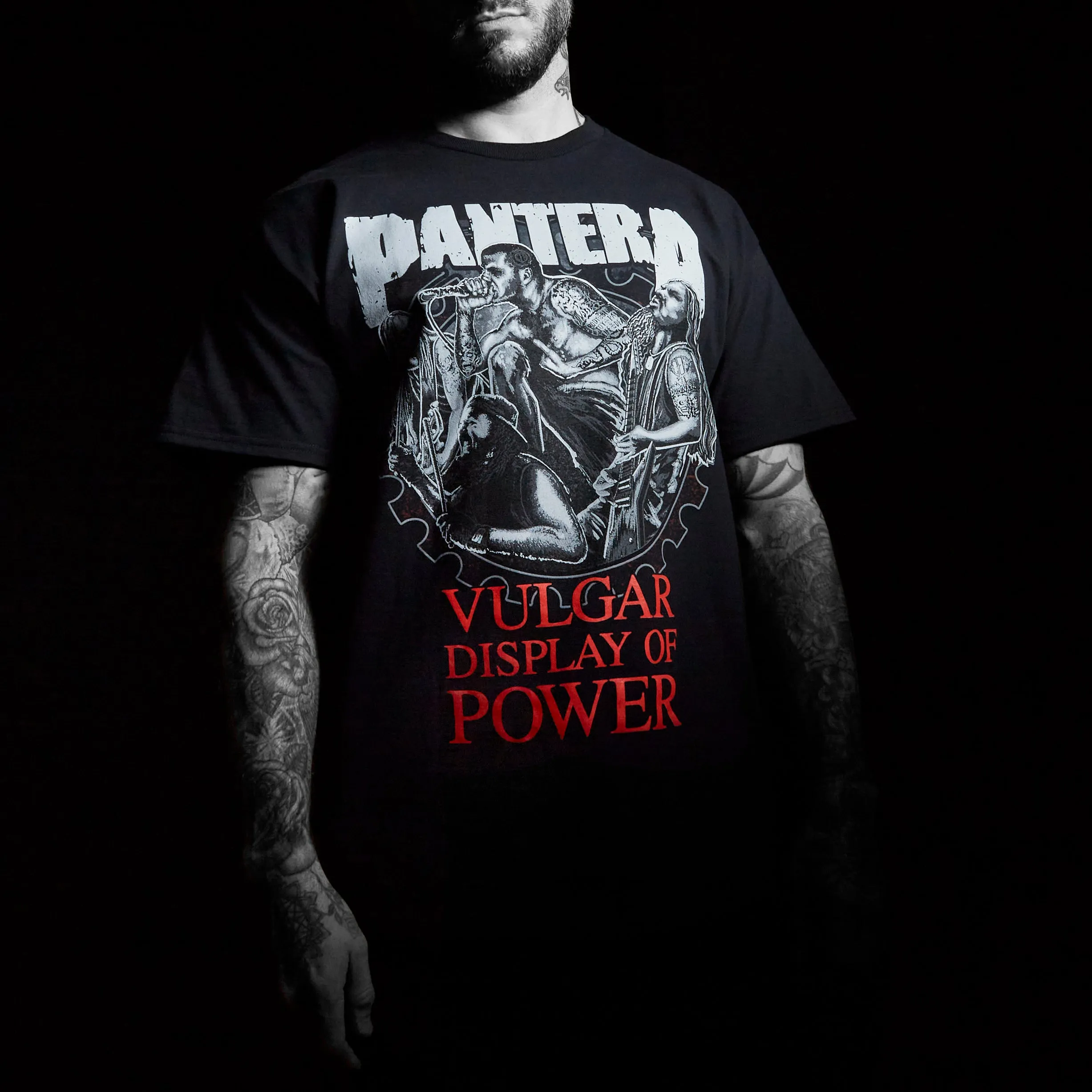 Vulgar Display of Power Band Illustration T-Shirt