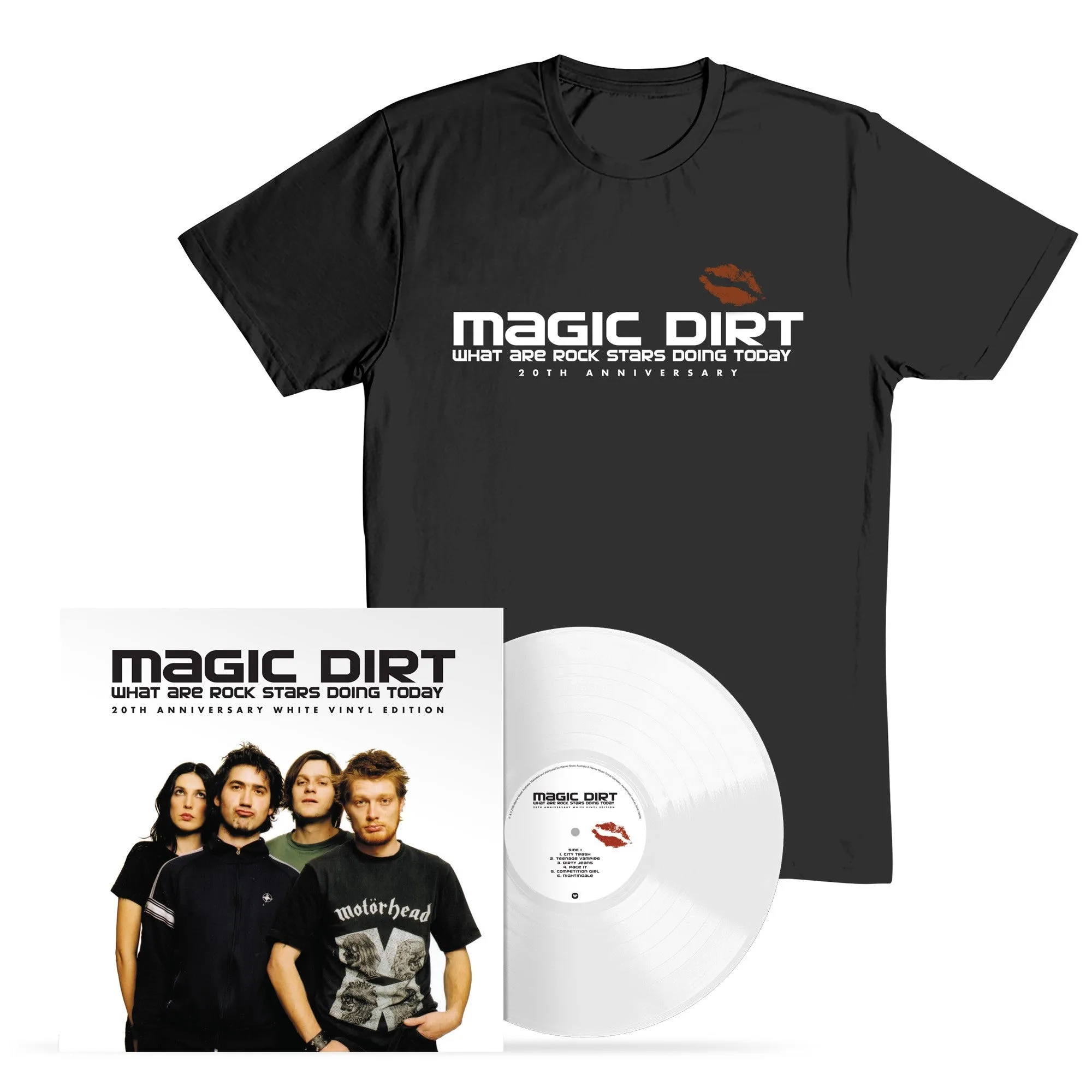 What Are Rock Stars Doing Today (20th Anniversary Edition Vinyl   T-Shirt Bundle)